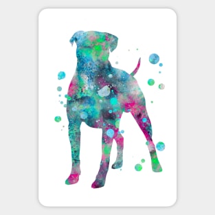 Boxer Dog Watercolor Painting 4 Sticker